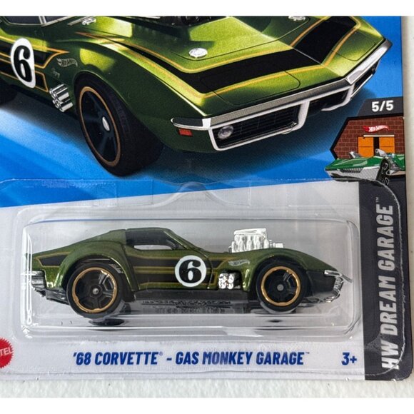 Hot Wheels 2024 '68 Corvette Gas Monkey Garage Dream Garage 5/5 Diecast Car - Picture 3 of 7